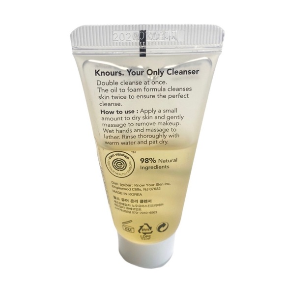 FREE w/$25 Order 𖦹 new Knours Beauty ㋛ Your Only Facial Cleanser ㋛ Oil Foam ㋛ - Picture 13 of 16